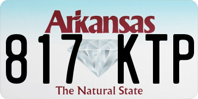 AR license plate 817KTP