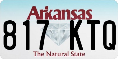 AR license plate 817KTQ