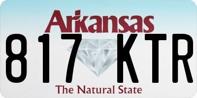 AR license plate 817KTR