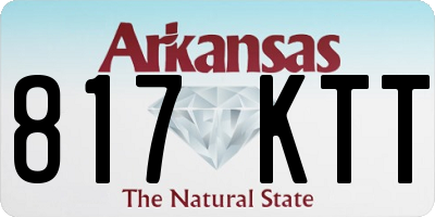 AR license plate 817KTT