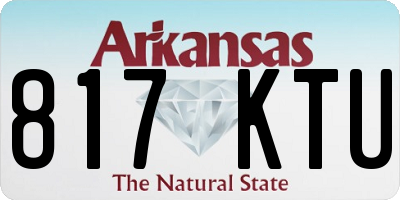 AR license plate 817KTU