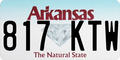 AR license plate 817KTW