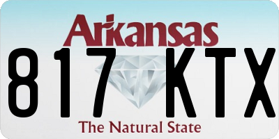 AR license plate 817KTX