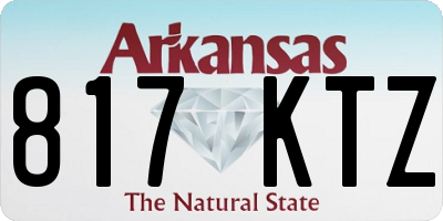 AR license plate 817KTZ