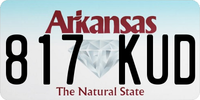 AR license plate 817KUD