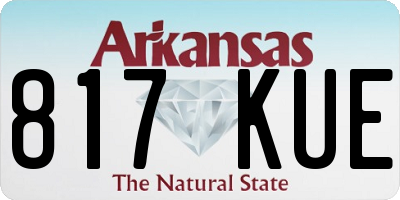 AR license plate 817KUE