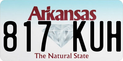 AR license plate 817KUH