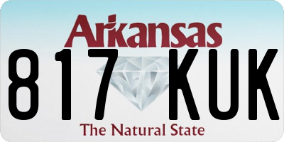 AR license plate 817KUK