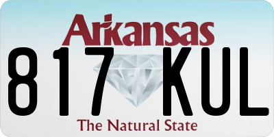 AR license plate 817KUL