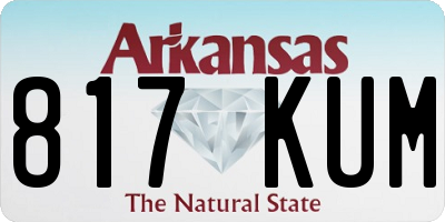 AR license plate 817KUM