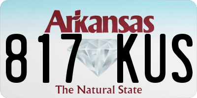 AR license plate 817KUS