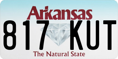 AR license plate 817KUT