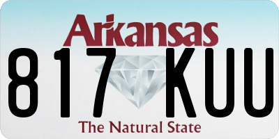 AR license plate 817KUU