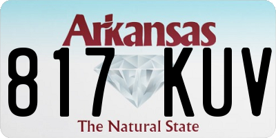 AR license plate 817KUV