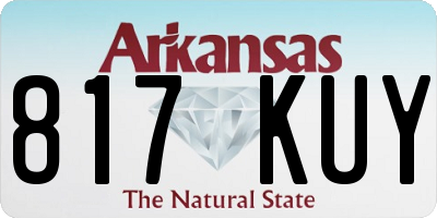 AR license plate 817KUY