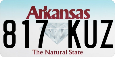 AR license plate 817KUZ