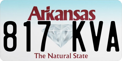 AR license plate 817KVA