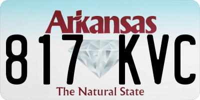 AR license plate 817KVC