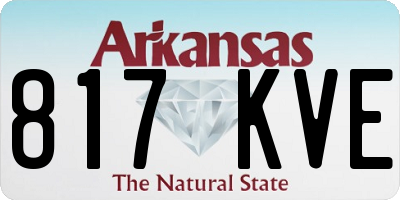 AR license plate 817KVE