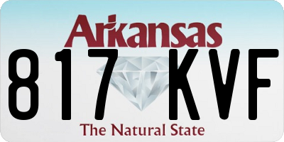 AR license plate 817KVF