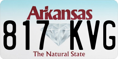 AR license plate 817KVG
