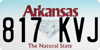 AR license plate 817KVJ