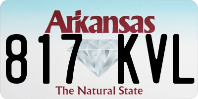 AR license plate 817KVL