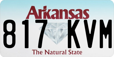 AR license plate 817KVM