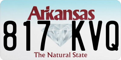 AR license plate 817KVQ