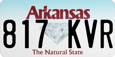 AR license plate 817KVR