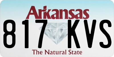 AR license plate 817KVS