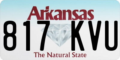 AR license plate 817KVU