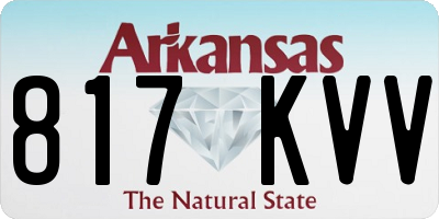 AR license plate 817KVV