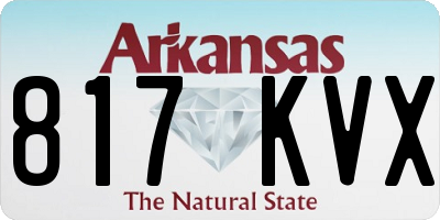 AR license plate 817KVX