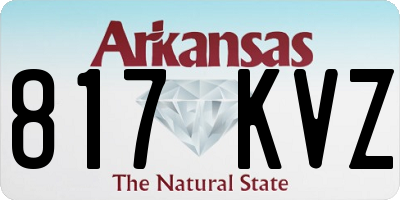 AR license plate 817KVZ