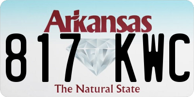 AR license plate 817KWC