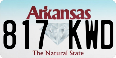 AR license plate 817KWD