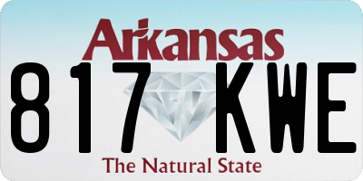 AR license plate 817KWE