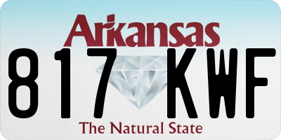 AR license plate 817KWF