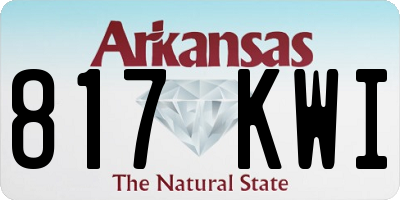 AR license plate 817KWI