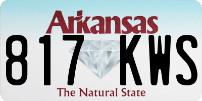 AR license plate 817KWS