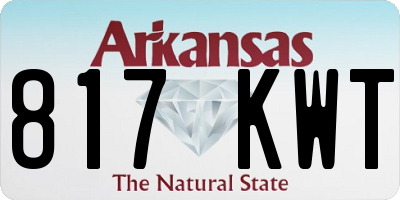 AR license plate 817KWT