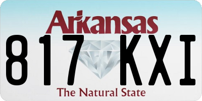 AR license plate 817KXI