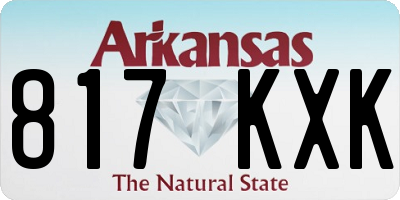 AR license plate 817KXK