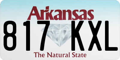 AR license plate 817KXL
