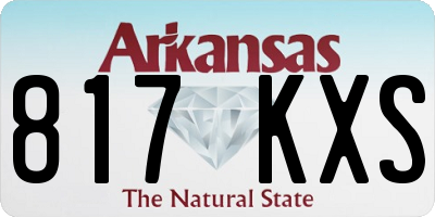 AR license plate 817KXS