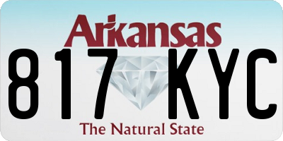 AR license plate 817KYC