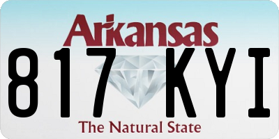 AR license plate 817KYI
