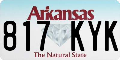 AR license plate 817KYK