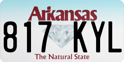 AR license plate 817KYL